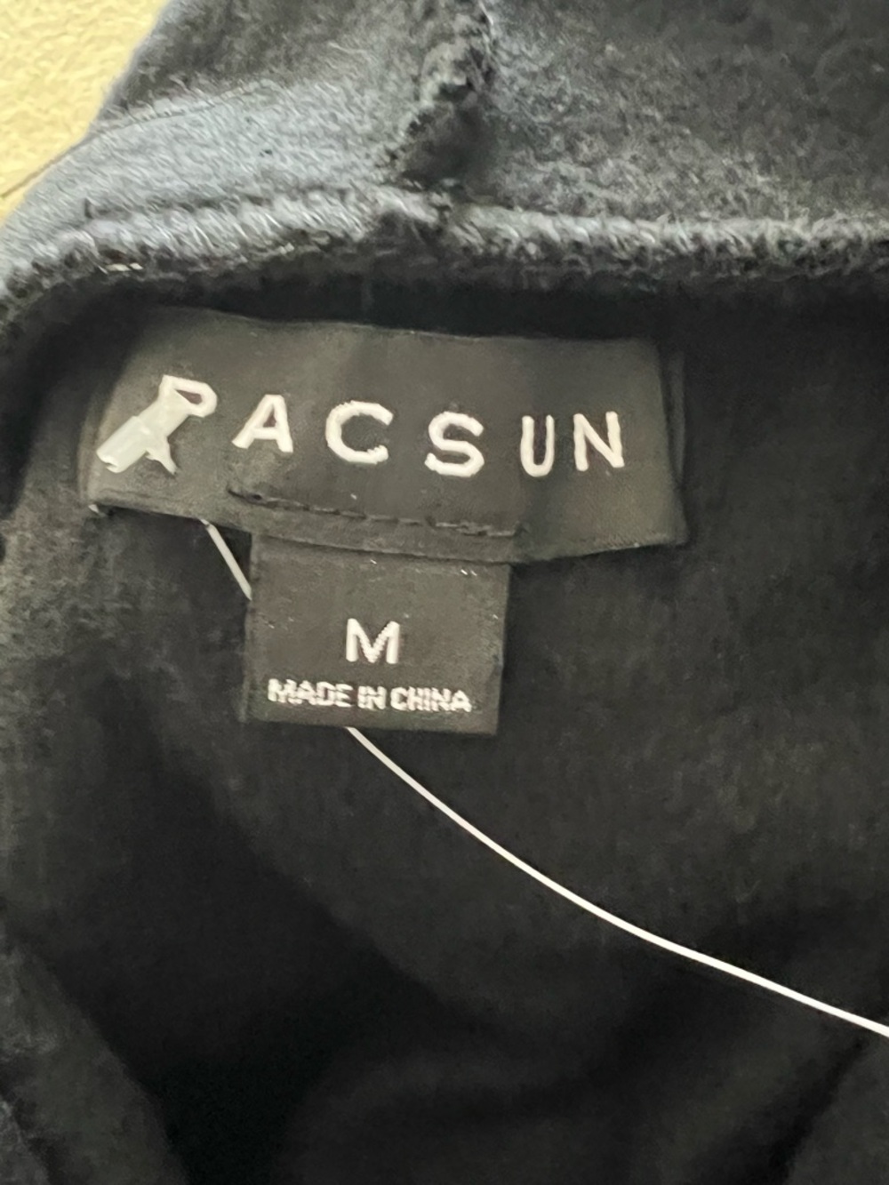 PacSun Black Graphic Streetwear Hoodie Size Medium Abstract Print Pullover - Picture 11 of 11